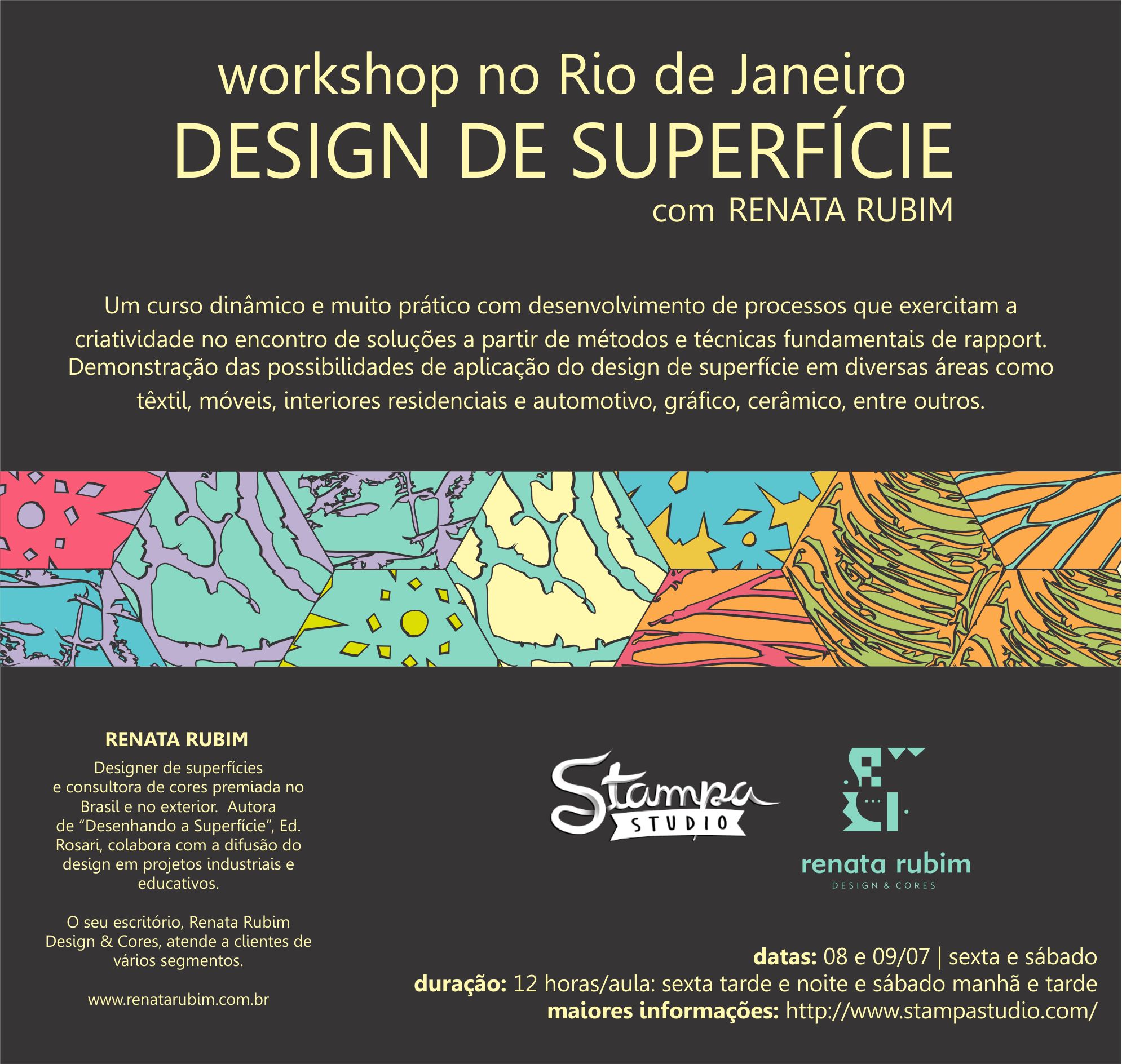 Workshop Design de Superfície | Stampa Studio Rio de Janeiro